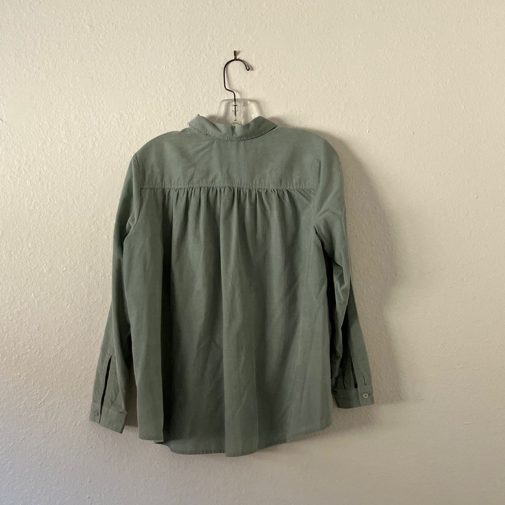 Green Corduroy J. Jill Button Down Shirt - Picture 2 of 2